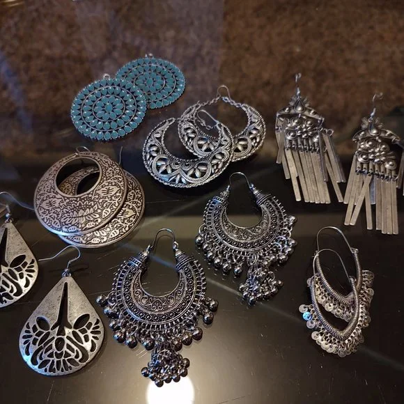 Tribal earrings:**7 pair lot** - Picture 6 of 6